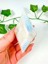 Load image into Gallery viewer, Rainbow Moonstone Diamond on Stand (32B)