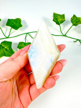 Load image into Gallery viewer, Rainbow Moonstone Diamond on Stand (32B)