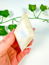 Load image into Gallery viewer, Rainbow Moonstone Diamond on Stand (29C)