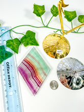 Load image into Gallery viewer, Rainbow Fluorite Diamond on Stand (42E)