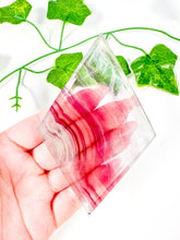 Load image into Gallery viewer, Rainbow Fluorite Diamond on Stand (38S)