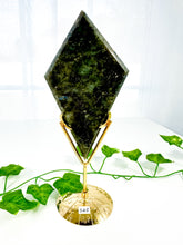 Load image into Gallery viewer, Labradorite Diamond on Stand (52E)