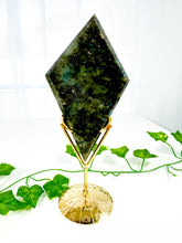 Load image into Gallery viewer, Labradorite Diamond on Stand (52E)