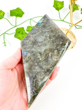 Load image into Gallery viewer, Labradorite Diamond on Stand (52E)