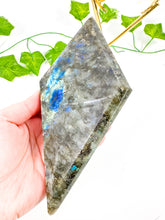 Load image into Gallery viewer, Labradorite Diamond on Stand (52E)