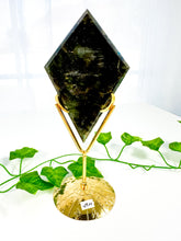 Load image into Gallery viewer, Labradorite Diamond on Stand (49M)