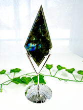 Load image into Gallery viewer, Labradorite Diamond on Stand (46K)