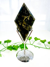 Load image into Gallery viewer, Labradorite Diamond on Stand (42S)