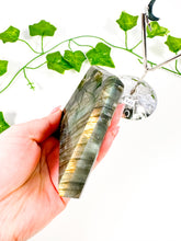 Load image into Gallery viewer, Labradorite Diamond on Stand (42S)