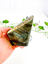 Load image into Gallery viewer, Labradorite Diamond on Stand (42S)