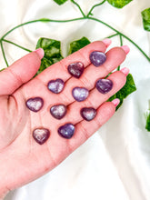 Load image into Gallery viewer, Mini Gem Lepidolite Heart