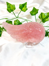 Load image into Gallery viewer, Rose Quartz Angel Wing (55H)