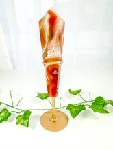 Load image into Gallery viewer, Carnelian Wand on Stand (58C)