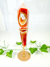 Load image into Gallery viewer, Carnelian Wand on Stand (58C)