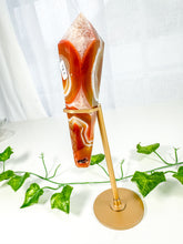 Load image into Gallery viewer, Carnelian Wand on Stand (58C)