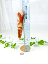 Load image into Gallery viewer, Carnelian Wand on Stand (58C)