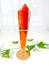 Load image into Gallery viewer, Carnelian Wand on Stand (52C)