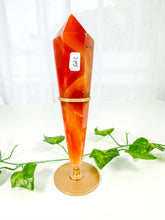 Load image into Gallery viewer, Carnelian Wand on Stand (52C)