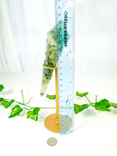 Load image into Gallery viewer, Prehnite Wand on Stand (64P)