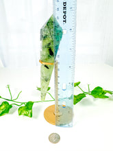 Load image into Gallery viewer, Prehnite Wand on Stand (58P)