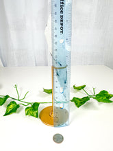 Load image into Gallery viewer, Tourmalinated Quartz Wand on Stand (60t) Round Tip