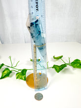 Load image into Gallery viewer, Tourmalinated Quartz Wand on Stand (54t)