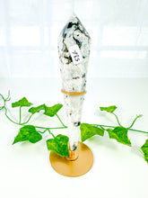 Load image into Gallery viewer, Rainbow Moonstone Wand on Stand (58R)