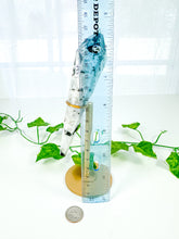 Load image into Gallery viewer, Rainbow Moonstone Wand on Stand (58R)