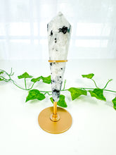 Load image into Gallery viewer, Rainbow Moonstone Wand on Stand (54R)