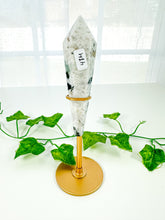 Load image into Gallery viewer, Rainbow Moonstone Wand on Stand (48M)