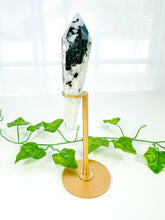 Load image into Gallery viewer, Rainbow Moonstone Wand on Stand (48R)