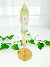 Load image into Gallery viewer, Candy Rainbow Fluorite Wand on Stand (55F)
