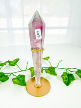 Load image into Gallery viewer, Candy Rainbow Fluorite Wand on Stand (52M)