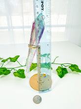 Load image into Gallery viewer, Candy Rainbow Fluorite Wand on Stand (52M)