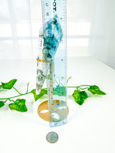 Load image into Gallery viewer, Moss Agate Wand on Stand (52N)