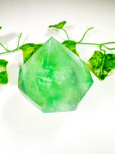 Load image into Gallery viewer, Green Emerald Fluorite Gem Cut Diamond (40B)