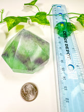 Load image into Gallery viewer, Green Emerald Fluorite Gem Cut Diamond (36B)