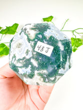 Load image into Gallery viewer, Moss Agate Gem Cut Diamond (48J)