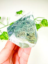 Load image into Gallery viewer, Moss Agate Gem Cut Diamond (42i)