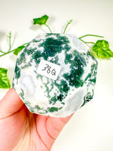 Load image into Gallery viewer, Moss Agate Gem Cut Diamond (38H)