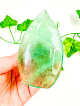 Load image into Gallery viewer, Green Emerald Fluorite Flame (25A)