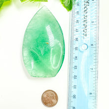 Load image into Gallery viewer, Green Emerald Fluorite Flame (25A)