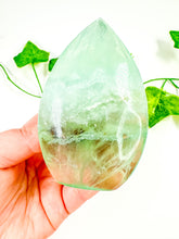 Load image into Gallery viewer, Green Emerald Fluorite Flame (25B)