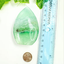 Load image into Gallery viewer, Green Emerald Fluorite Flame (25B)