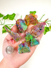 Load image into Gallery viewer, Titanium Rainbow Aura Bismuth Freeform (XS-L)