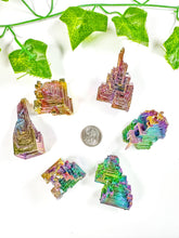 Load image into Gallery viewer, Titanium Rainbow Aura Bismuth Freeform (XS-L)