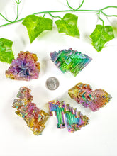 Load image into Gallery viewer, Titanium Rainbow Aura Bismuth Freeform (XS-L)