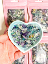 Load image into Gallery viewer, Rainbow Fluorite Crystal Chip Bag