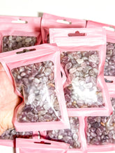 Load image into Gallery viewer, Lavender Rose Quartz Crystal Chip Bag
