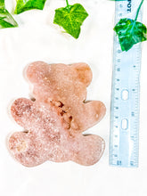 Load image into Gallery viewer, Pink Amethyst Teddy Bear (58A)